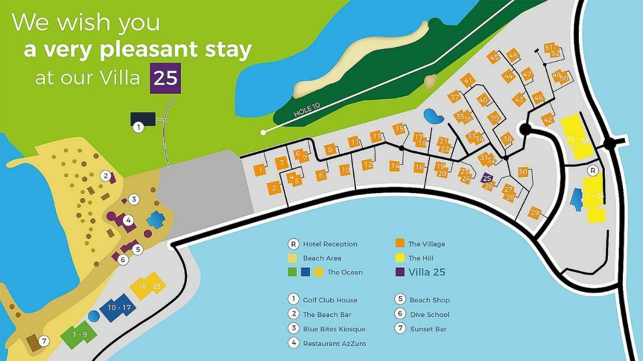 Blue Bay Beach Villa 25 3-Min Beach-Pool-Golf Eksteriør billede
